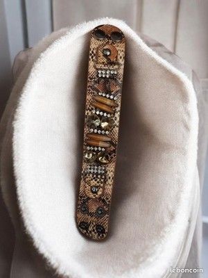 Bracelet Vintage Fantaisie - Bijou Ancien D'Occasion - Pour Collection Ou Look Rétro - Fabriqué En France