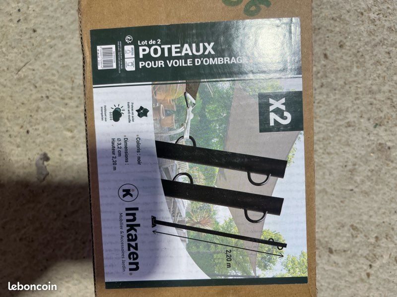 Poteaux voile d ombrage (image 2)