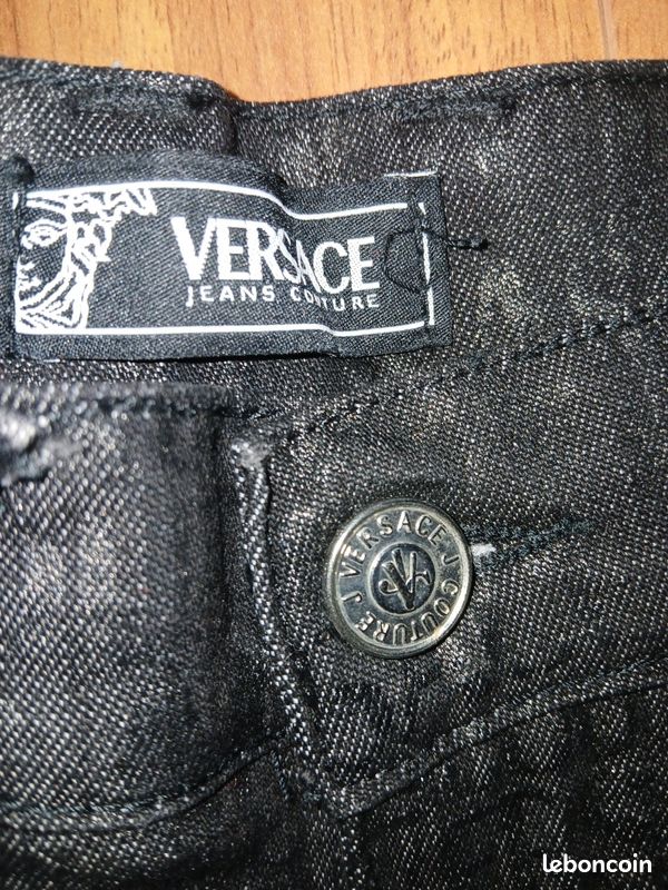 VERSACE JEANS COUTURE- Jean vintage monogram intégral neuf taille L (image 5)