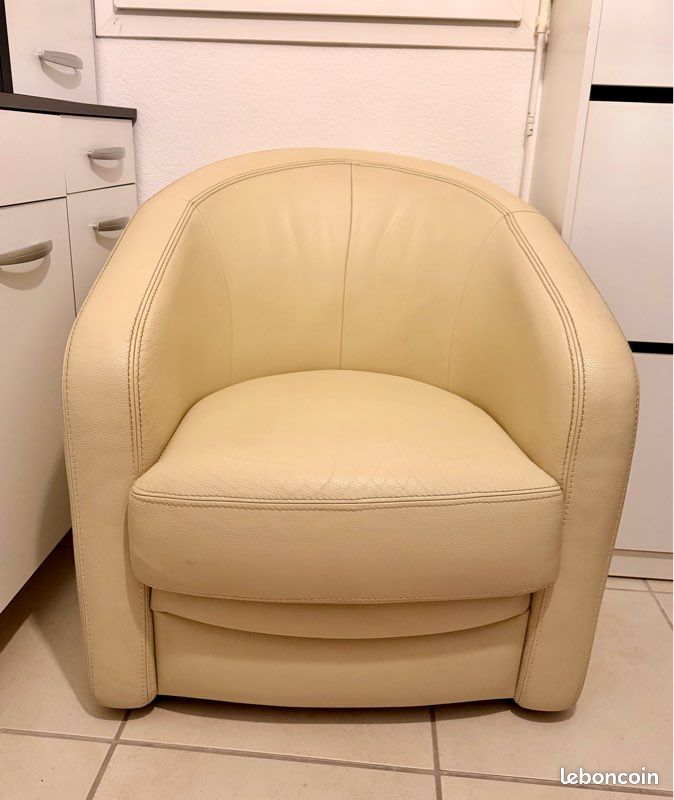 Fauteuil cuir (image 1)