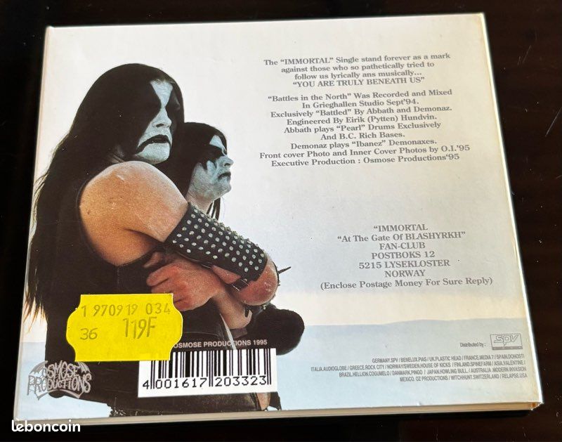 Cd Immortal « Battle in the North » (image 5)