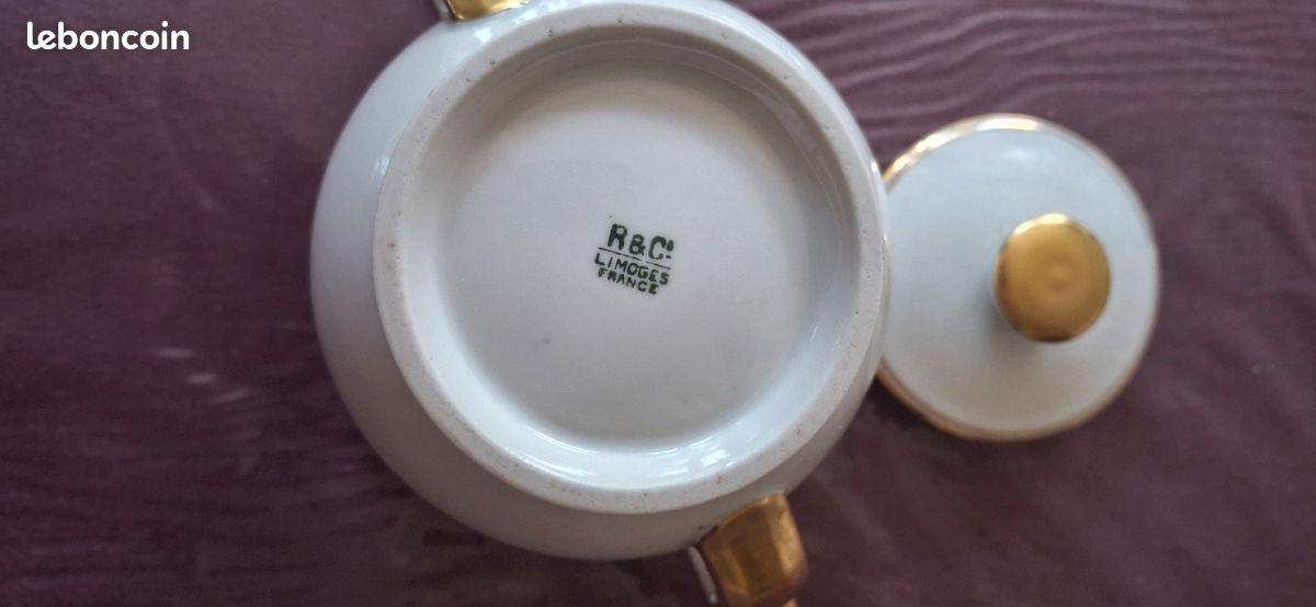 Sucriere R&C Limoges porcelaine (image 2)
