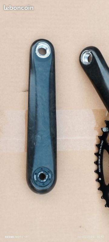 Plateau Vélo Route 52 Dents Aluminium 130 BCD 5 Bras Vintage Années 80