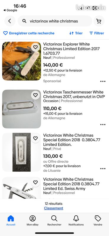 Navaja Victorinox Sportsman 2018 - Edición Navidad - 13 Funciones - Fabricada En Suiza