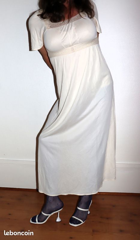 Robe de chambre «Donatella», chemise de nuit, vintage, rétro, luxe - Main Image