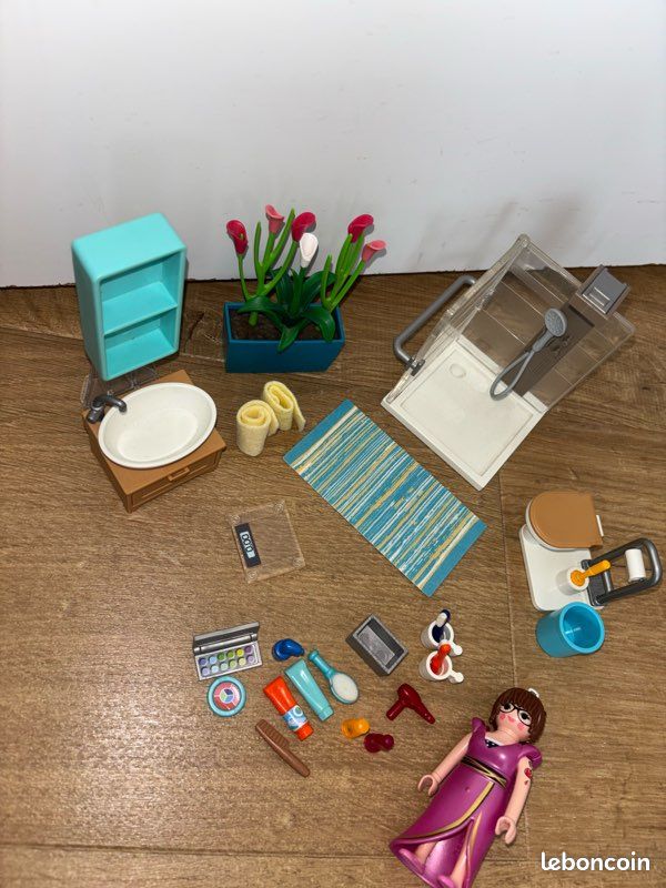 Playmobil 5577 – Salle De Bain Moderne – Boîte Très Bon état – Occasion