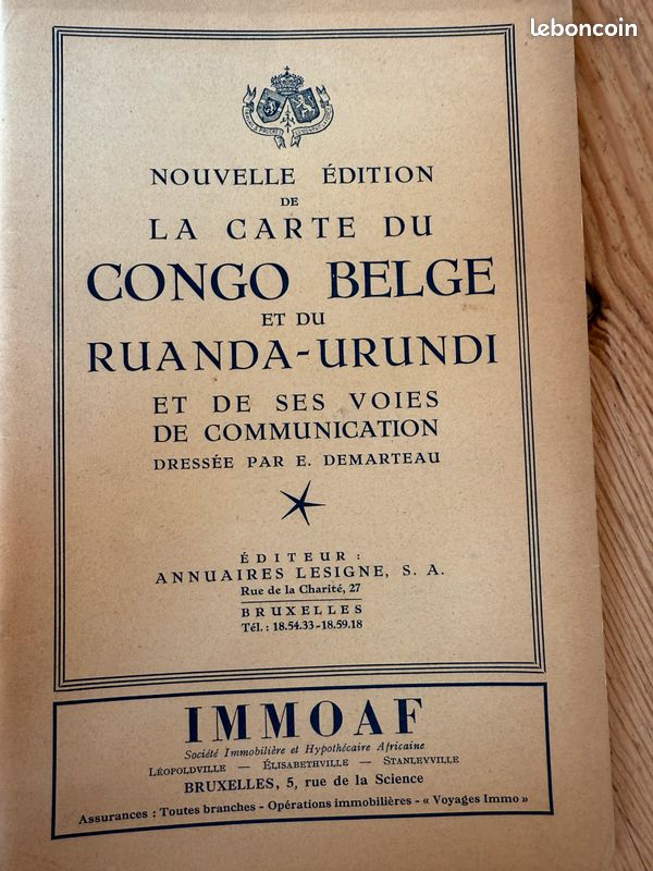 Livre Bulletin Agricole Du Congo Belge Et Du Rwanda-Urundi - Édition Reliure Cuir 2018