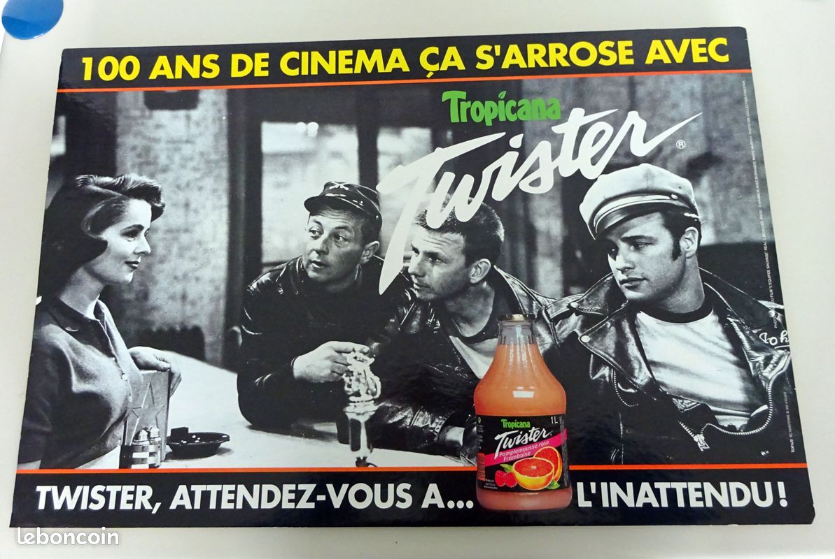 Présentoir cartonnée pub avec Marlon Brando année 1995 (image 1)