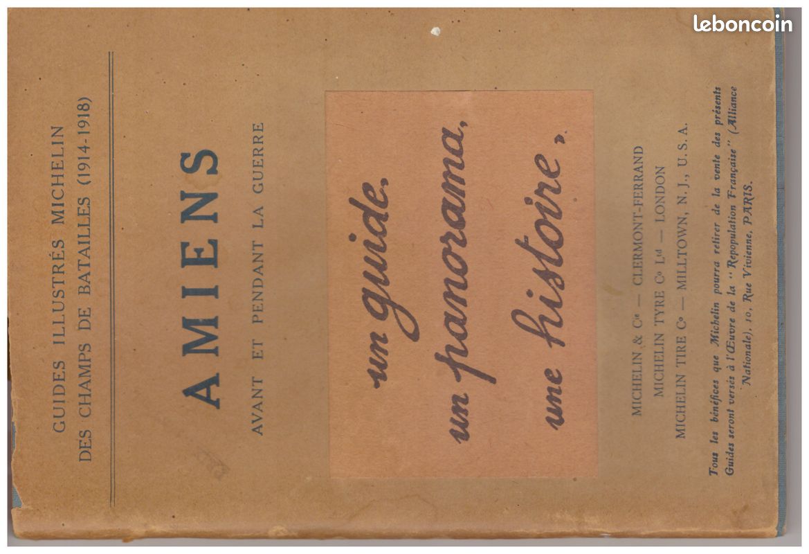 2 Anciens guides Michelin Amiens 14-18 (image 1)