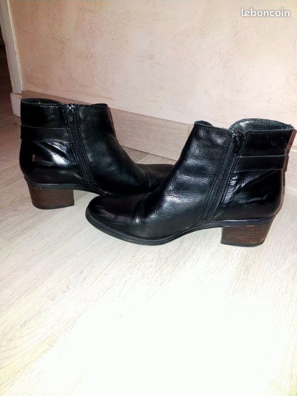 Bottines pointues noires (image 4)