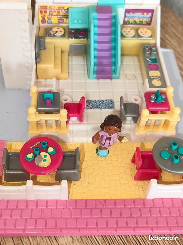 Polly Pocket Polyville Pizzeria - Jeu Complet - Neuf Sans Emballage