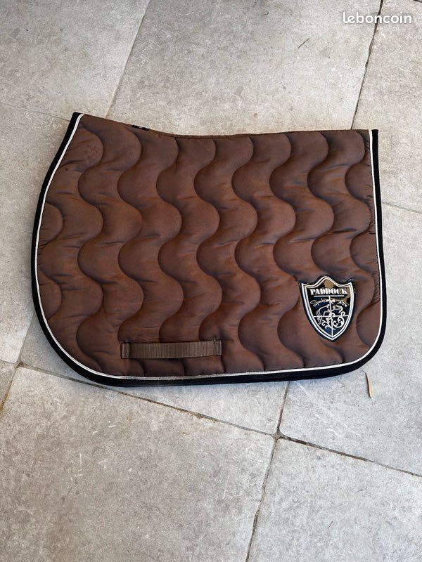 Tapis De Selle Paddock Sport Beige - Taille Cheval - Occasion En Bon état