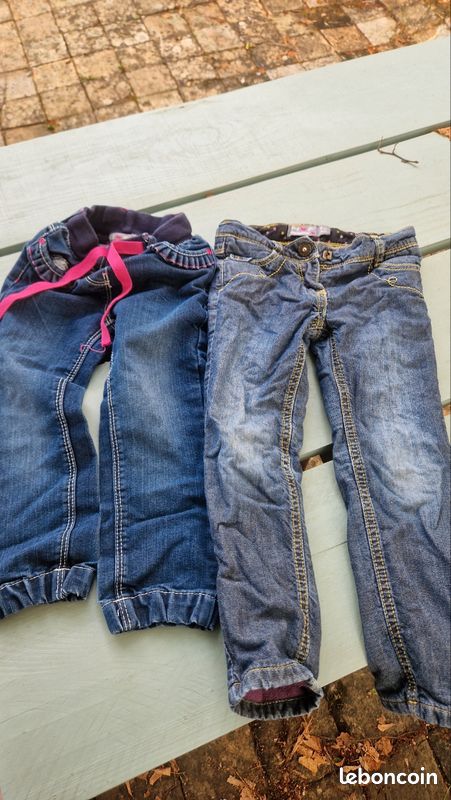 Lot 2 pantalon Jean fille orchestra 3ans (image 1)