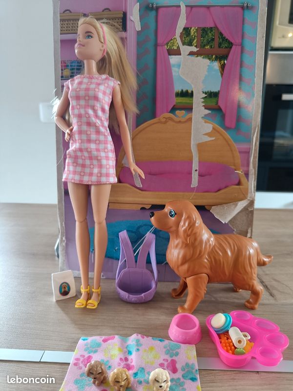 RARE Barbie et ses chiots Jeux Jouets