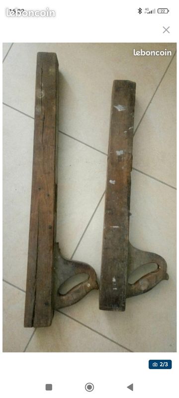 Lot de 2 rabots anciens (image 2)