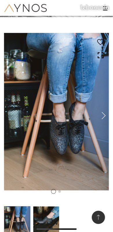 Derbies Pailleté gris AYNOS Taille 43 (image 6)