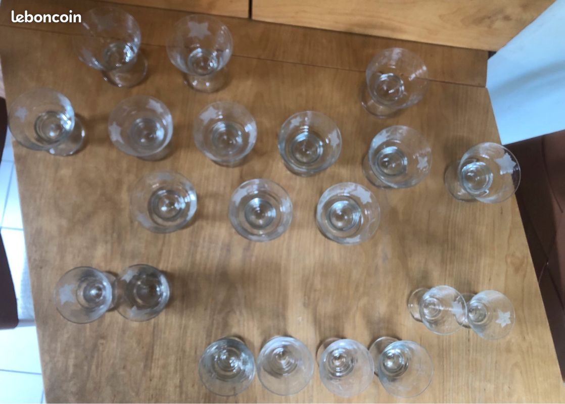 20 verres à vin de la cristallerie de Portieux (image 1)