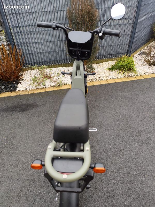 Vélo mobylette WISPEED WIMOB Plus Kaki - Homologuée (image 3)