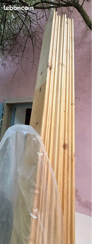 Lot de 5 lames à volets en bois – Boréal / épicéa (image 1)