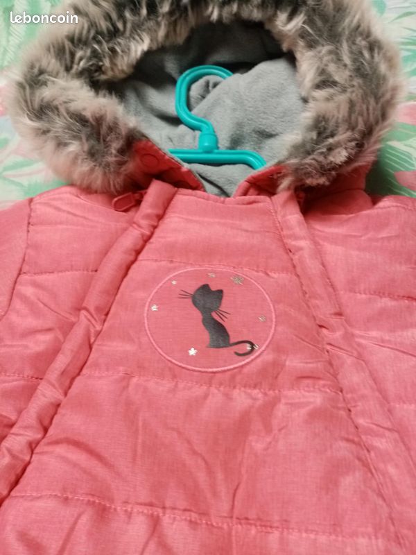 Doudoune bébé 6mois rose (image 6)