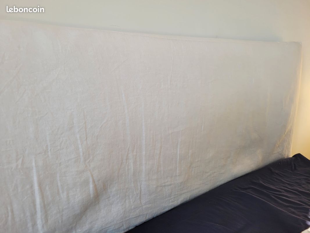 Tête de lit en bois rembourée à la Ouate et housse AMPM (image 9)
