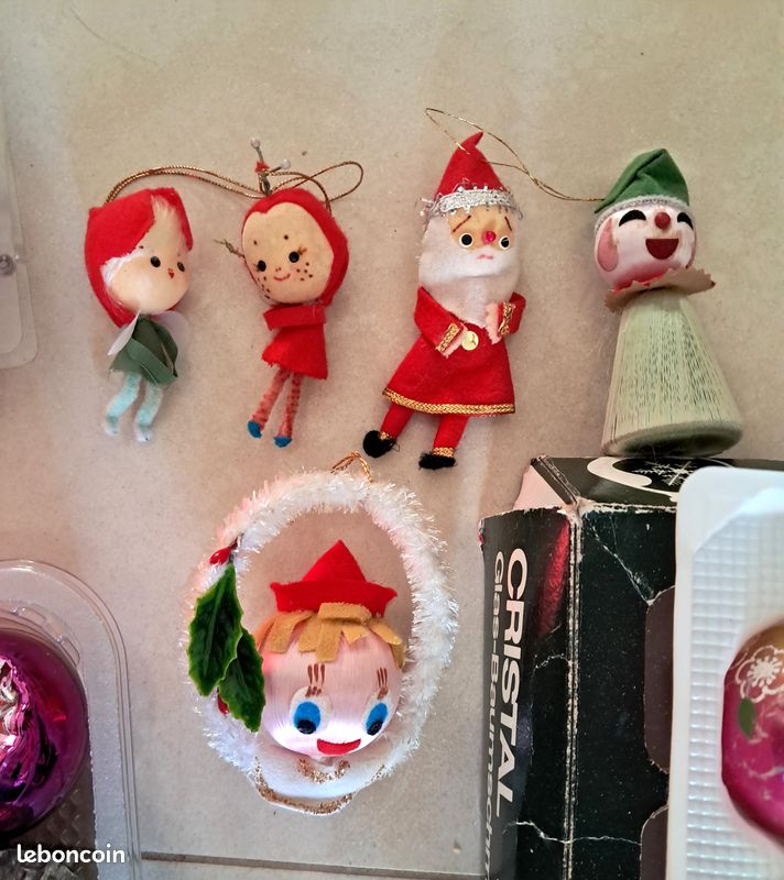 Lot décorations de Noël anciennes - Collection