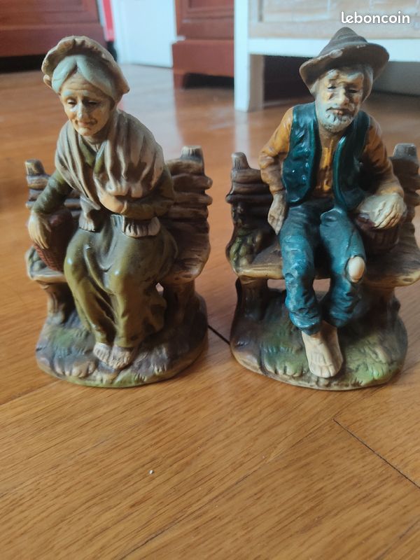 Statuette Couple vieillard (image 1)