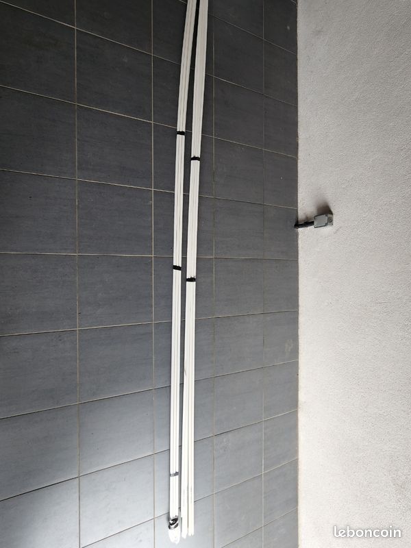 Profilé plastique blanc en U longueur 2.75m (image 3)
