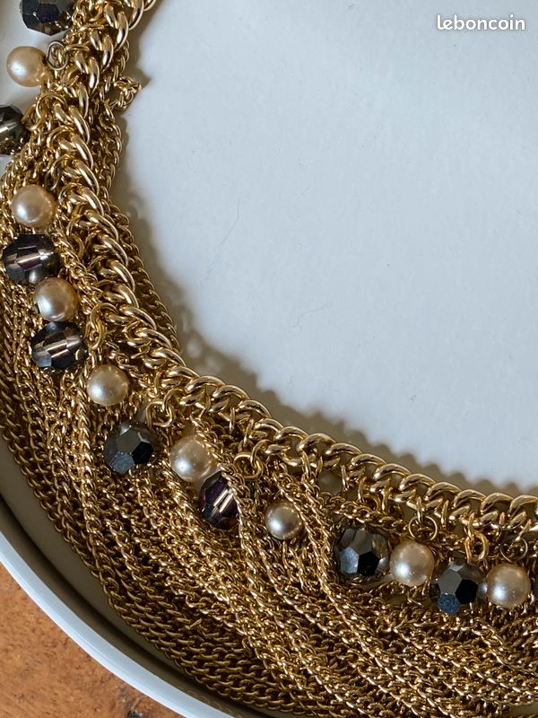 Collier doré 45 cm dans son écrin (image 3)