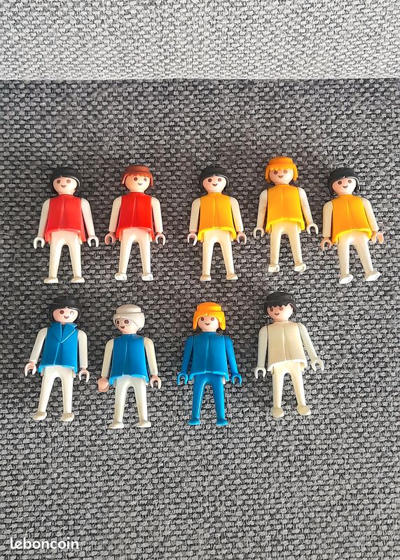 lot 80 figurines playmobil / GEOBRA 1974