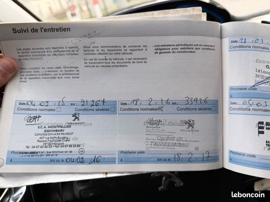 Peugeot 2008 1.6EHDI ALURE CARNET ENTRETIEN SUIVI KIT DISTRIBUTION NEUVE GPS PAIEMENT 4 OU 10 FOIS (image 6)
