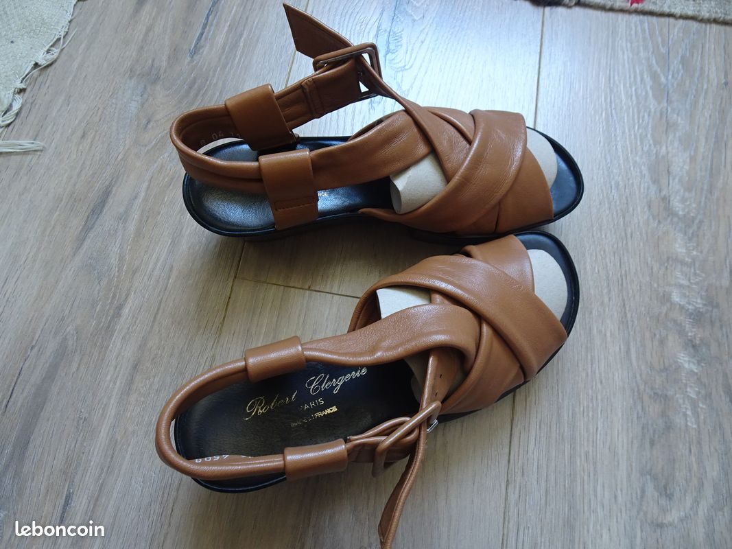 Chaussures sandales ROBERT CLERGERIE cuir extra souple (image 2)
