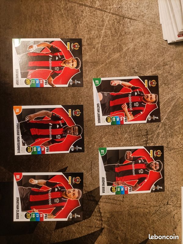 Carte Adrenalyn Signée OGC Nice - Joueur CARDINALE - Collector Ligue 1