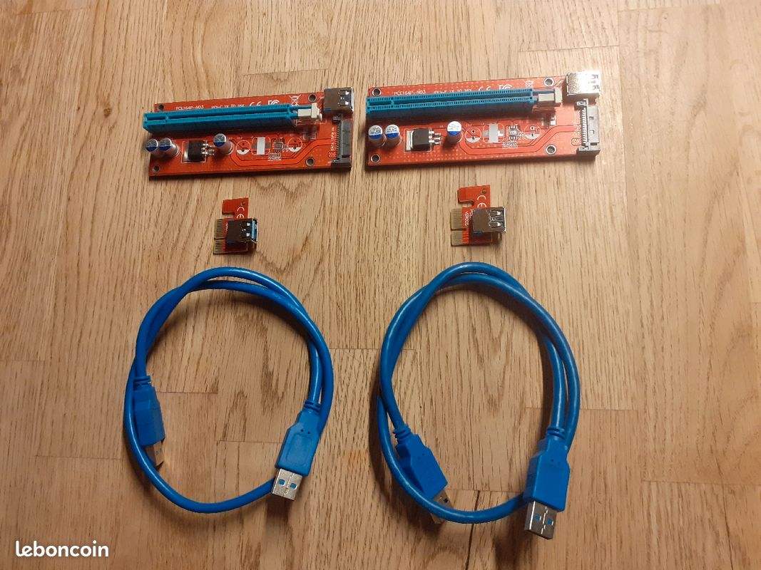 2 Cartes adaptateur Pci-e très bon état (image 1)