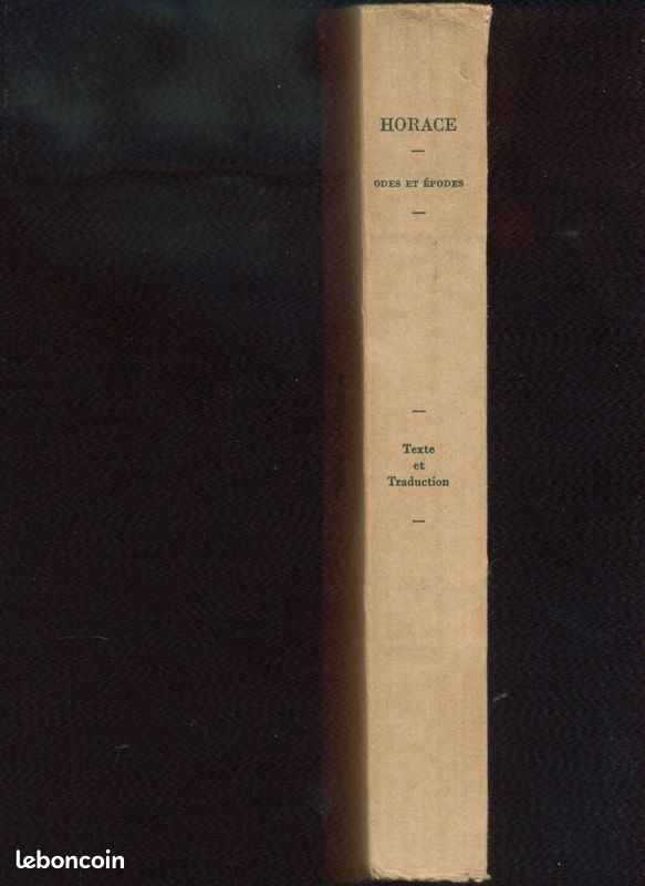 Horace Odes et Epodes Collection Guillaume Budé (image 3)