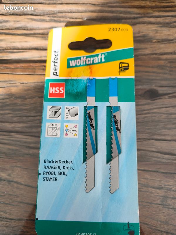 WOLFCRAFT Lot de 2 Lames scie égoïne BIM - 13 cm - Jardin