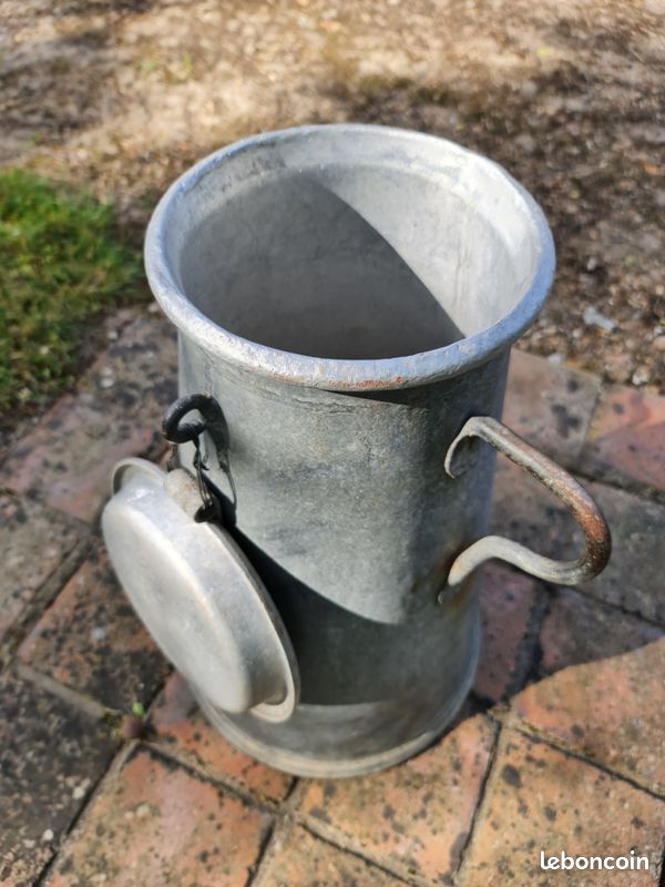 Bidon / pot à lait conique en "Aluminium" (image 2)