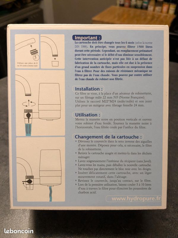 Filtre à robinet Hydropure Serenity (image 2)