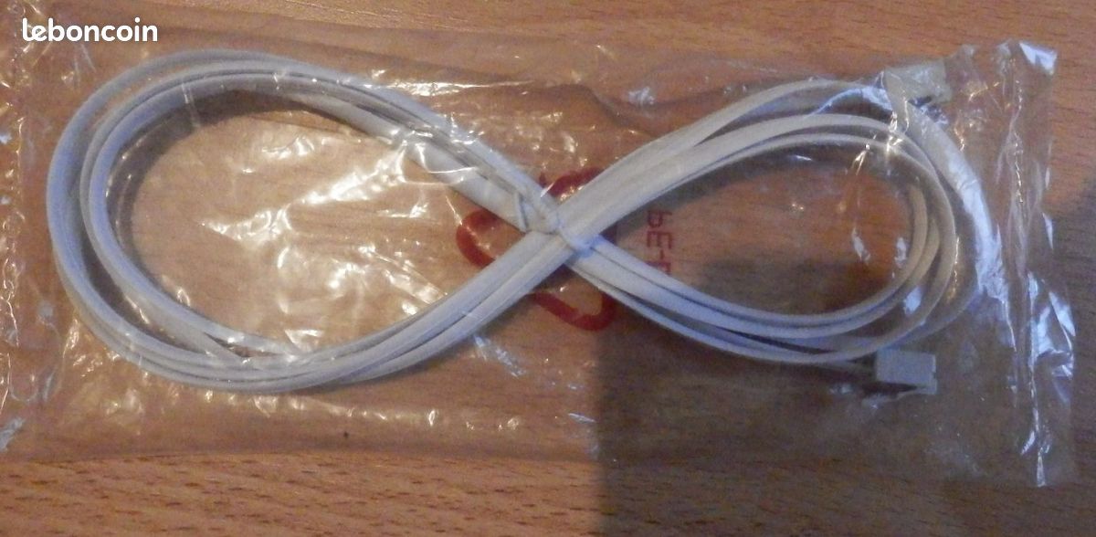 Cable RJ11 - 1 mètre minimum : NEUF (image 1)
