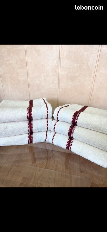 Lot de 6 serviettes 100% coton - Neuves (image 1)