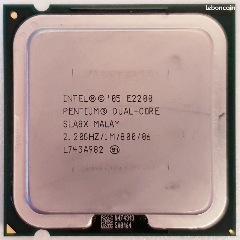 Processeur Intel Pentium E2200 2.2 GHz (Dual-Core) + Ventirad (image 1)