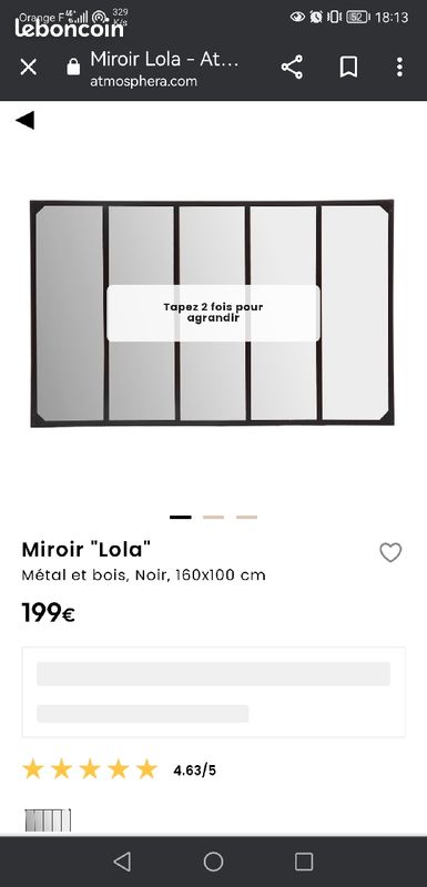 Miroir Lola Atmosphera (image 3)