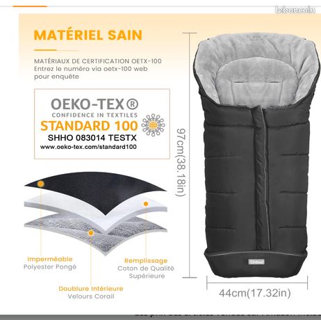 Orzbow Chancelière Universelle Poussette NEUVE,Imperméable Sac de