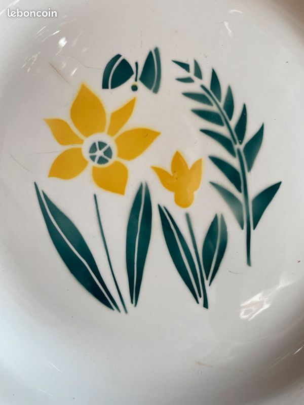 Plat Digoin Sarreguemines « Renoncules » 30cm (image 8)