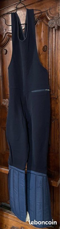 Vintage NWT ELLESSE salopettes salopette de ski femme 155 authentique velours côtelé pantalon rouge combinaison sportswear des années 90 80's rétro hiver - France