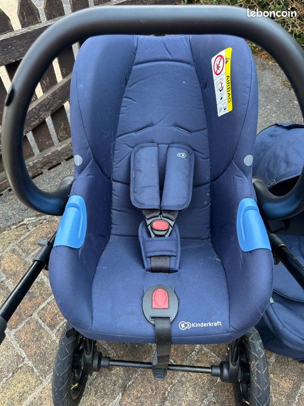 Poussette combinée 3 en 1 Kinderkraft MOOV – Bleu marine (image 8)