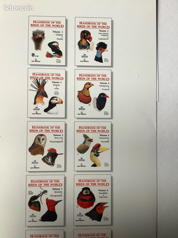 “Handbook of the Birds of the World” HBW- 16 Volumes (image 7)
