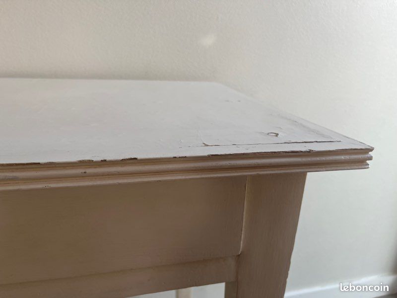 Ancienne petite table bois patiné / bureau / table d’appoint (image 10)