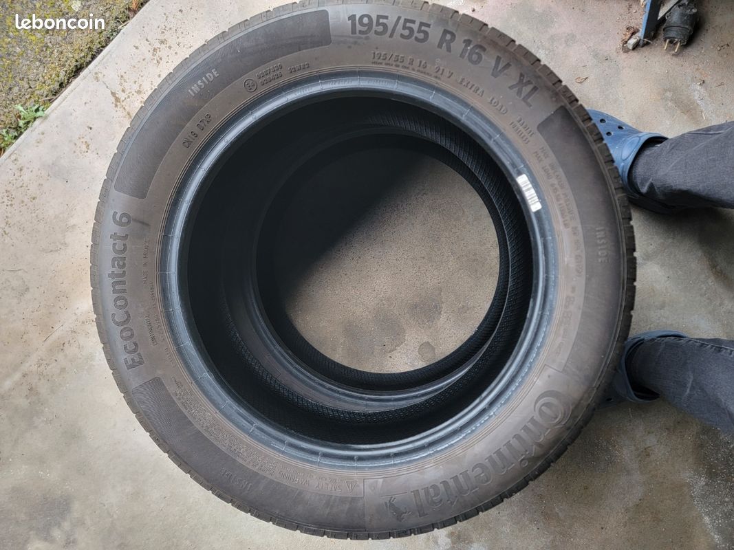 2 pneus continental 195/55/r16 (image 3)