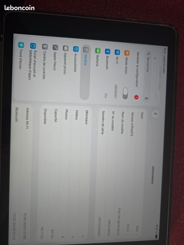 IPad 6è, 7è, 8è, 9è Géné. Autres Tablettes Samsung, Lenovo Asus, Surfaces.. (image 13)